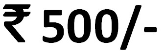 INR 500/-